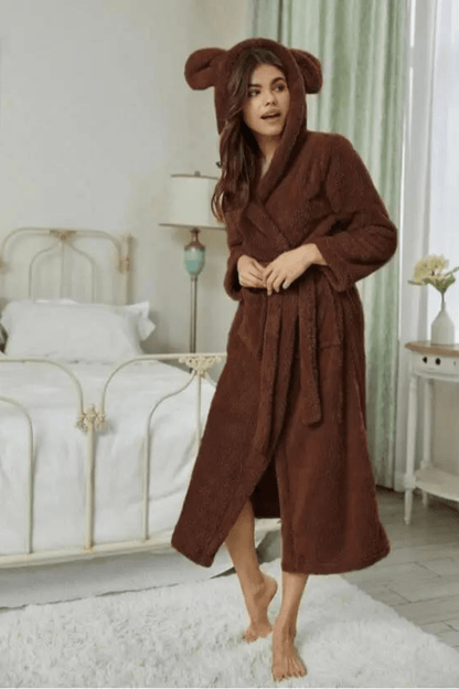 peignoir femme rouge