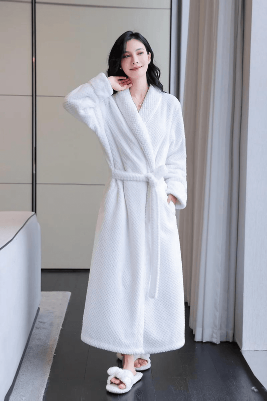 Peignoir Femme | Serviette Blanc / 3XL