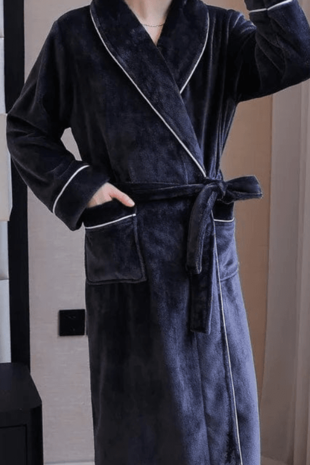 peignoir homme coton