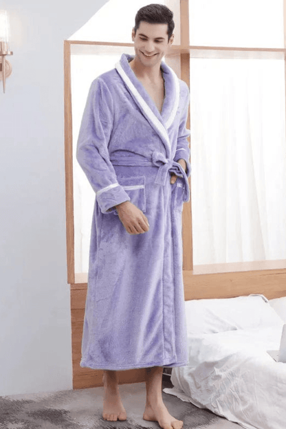 peignoir homme polaire chaud