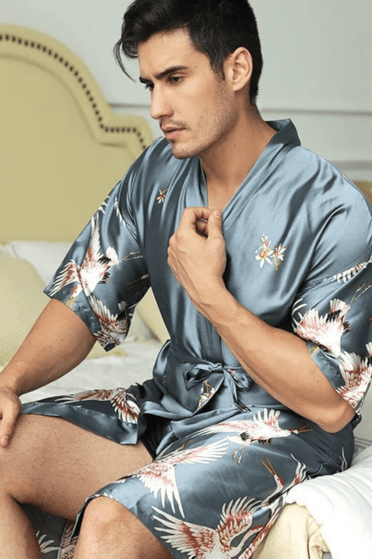 Peignoir Satin Homme