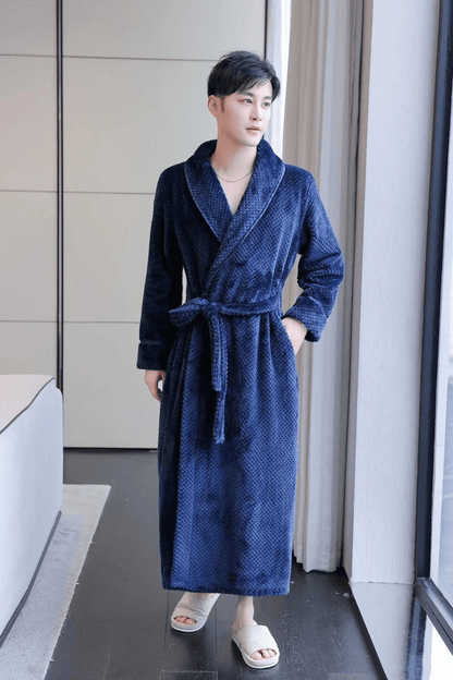 peignoir noir homme