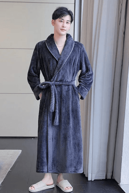 peignoir noir homme