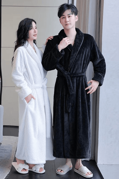peignoir noir homme