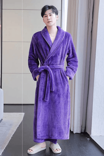 peignoir noir homme
