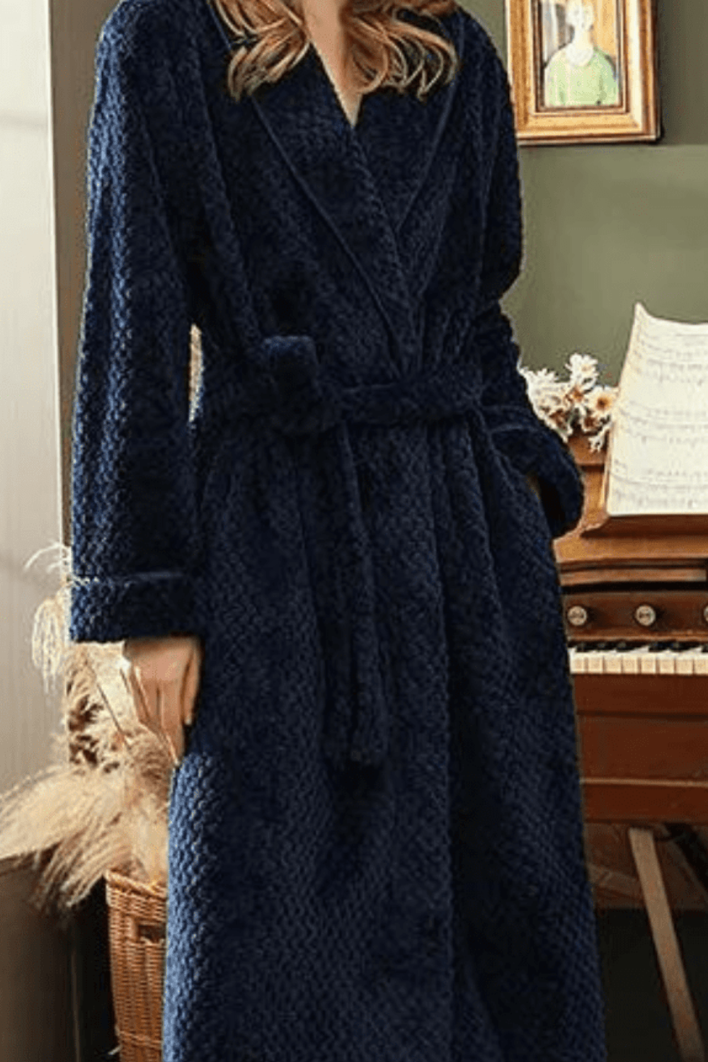 peignoir polaire femme