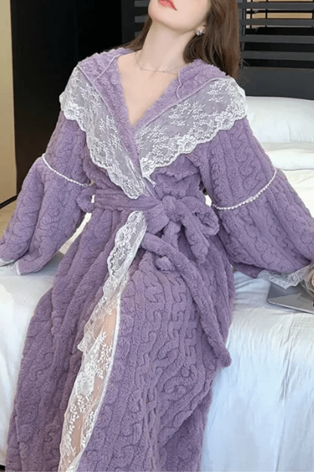 Peignoir | Robe Violet / XL