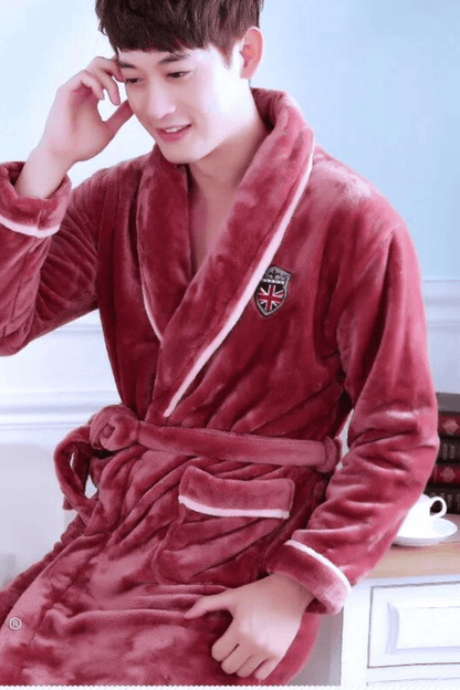 peignoir velours homme