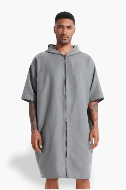 Peignoir capuche sale
